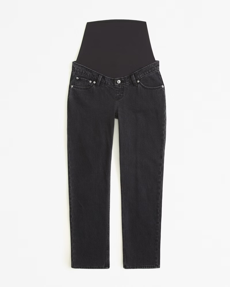 Women's Maternity 90s Straight Jean | Women's Clearance | Abercrombie.com | Abercrombie & Fitch (US)