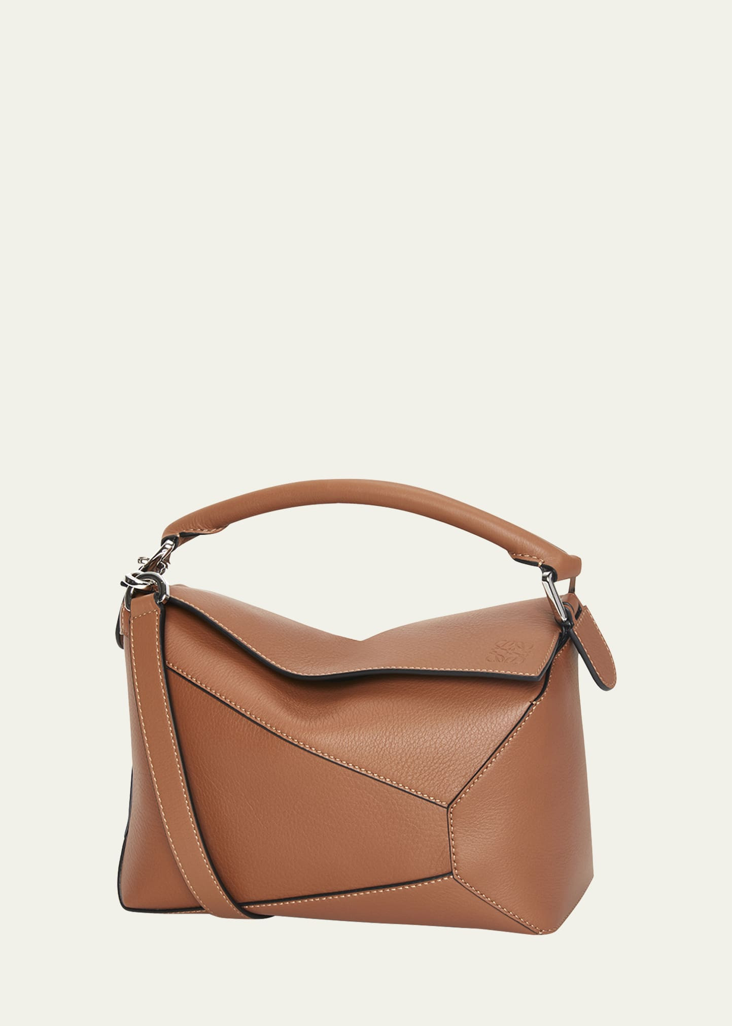 Loewe Puzzle Edge Small Top-Handle Bag in Leather | Bergdorf Goodman