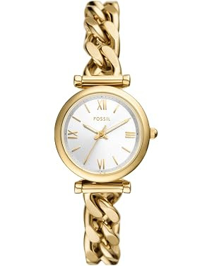 Fossil Women's Watch and Bracelet Set, Carlie Three-Hand Stainless Steel Watch for Women and Brac... | Amazon (US)