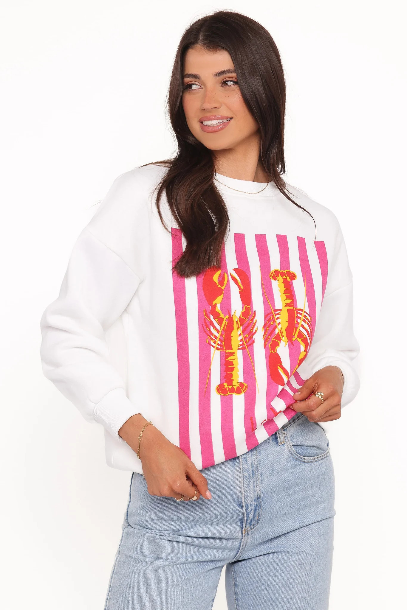 Goodwin Lobster Sweatshirt - White | Petal & Pup (US)