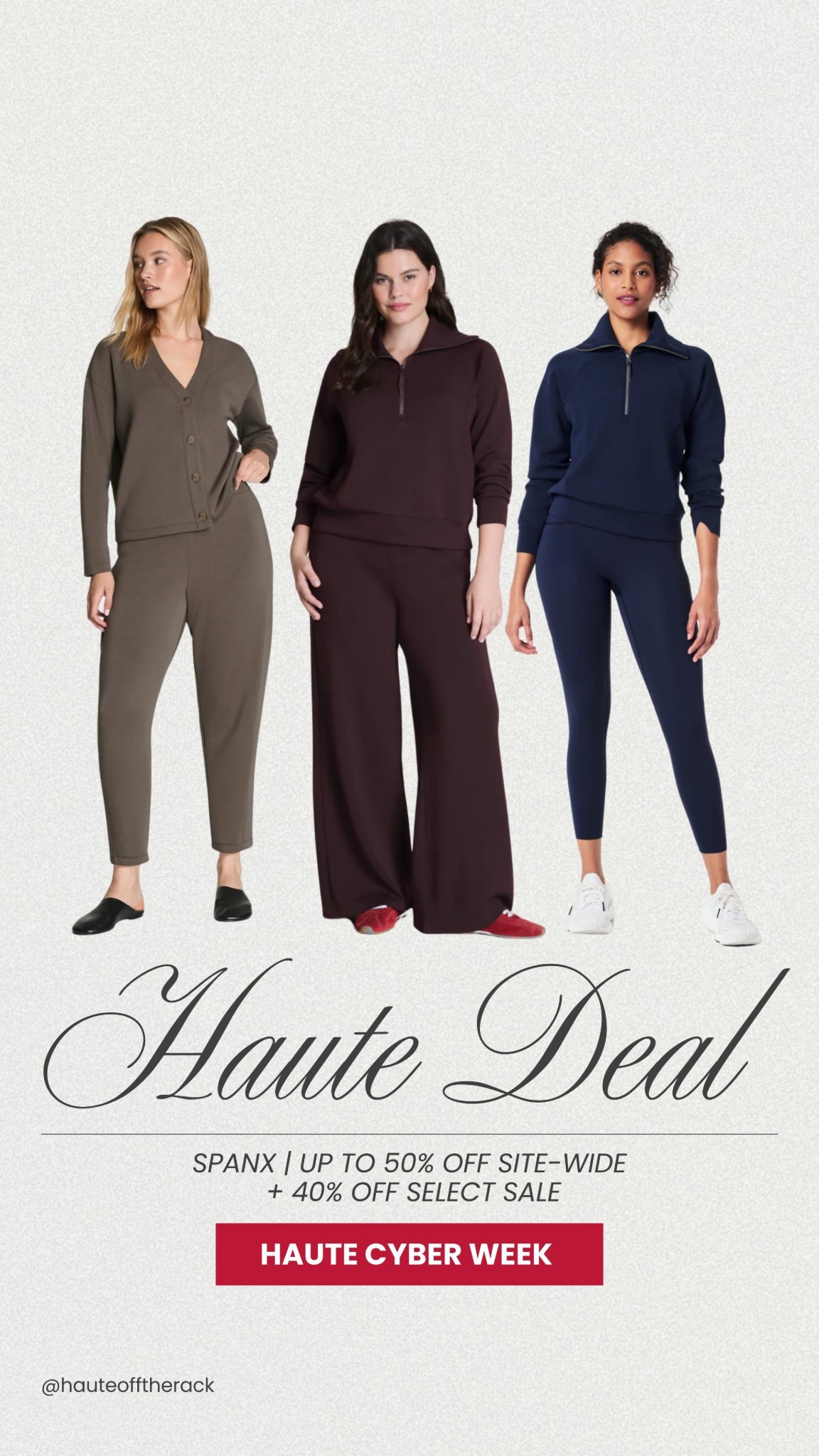 LAST CHANCE! Save on Spanx — currently up to 50% OFF sitewide + 40% OFF select sale!

#loungewear #spanx #cyberweek #blackfriday #pullover #widelegpants
#leggings


#LTKSaleAlert #LTKGiftGuide