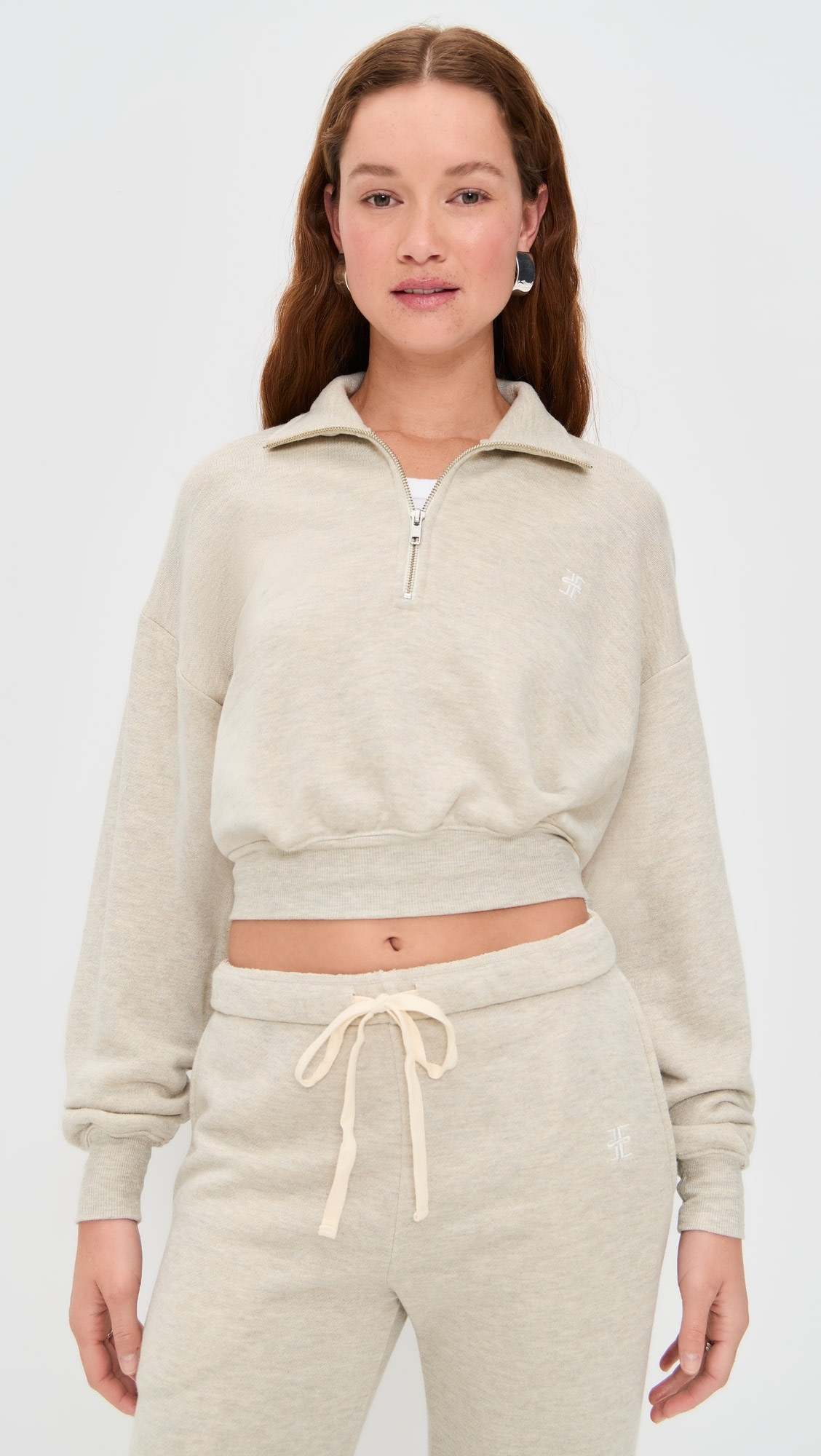 Cropped Half-Zip Sweatshirt | Shopbop