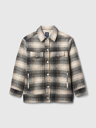 Wool Boyfriend Shirt Jacket | Gap (US)