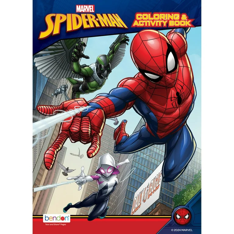 Marvel Spiderman 48 Page Coloring & Activity Book, by Bendon, paperback | Walmart (US)