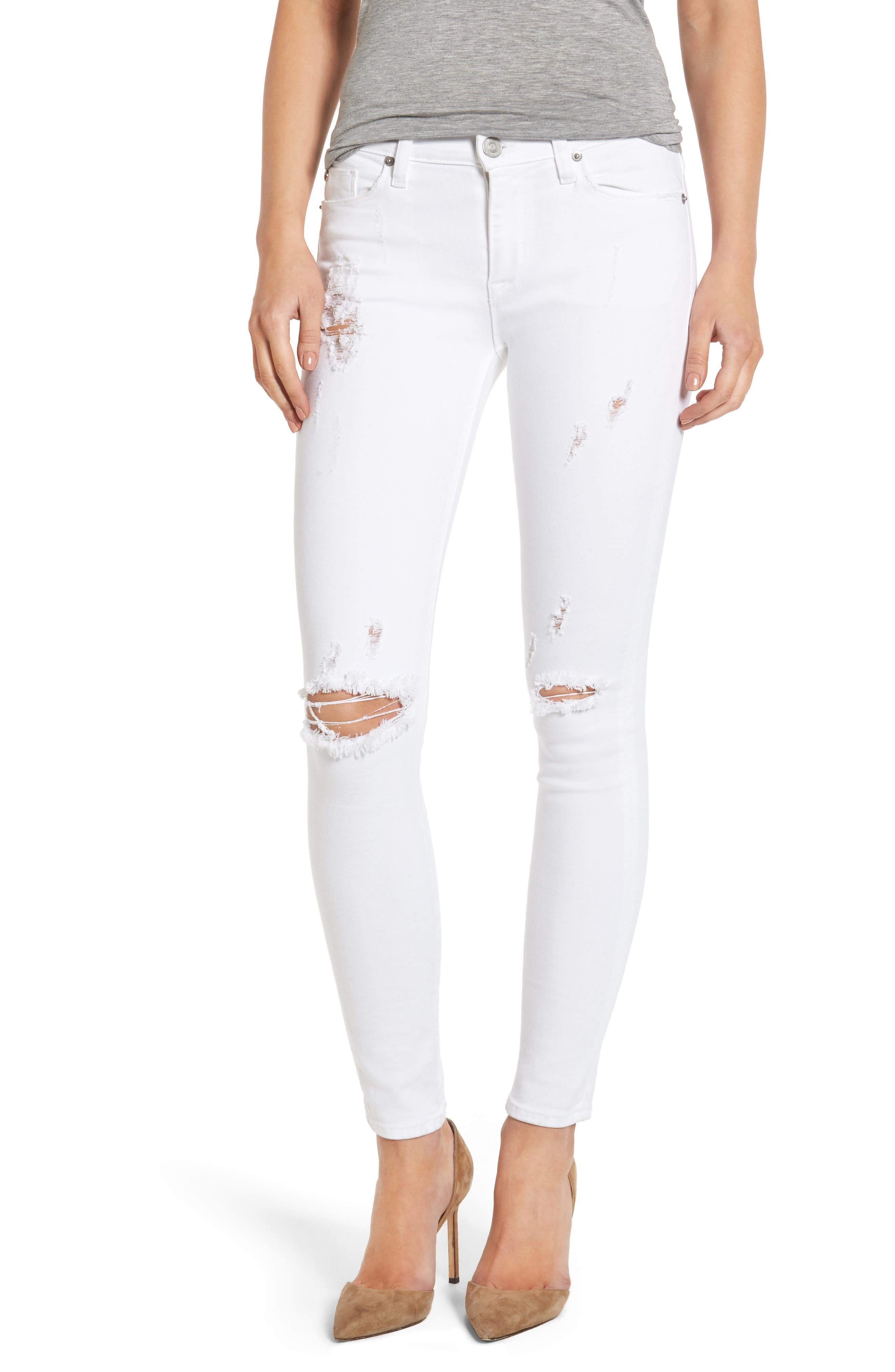 Hudson Nico Ripped Ankle Super Skinny Jeans | Nordstrom