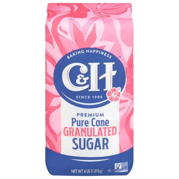 C&H Premium Pure Cane Granulated Sugar, 4 lb | Walmart (US)