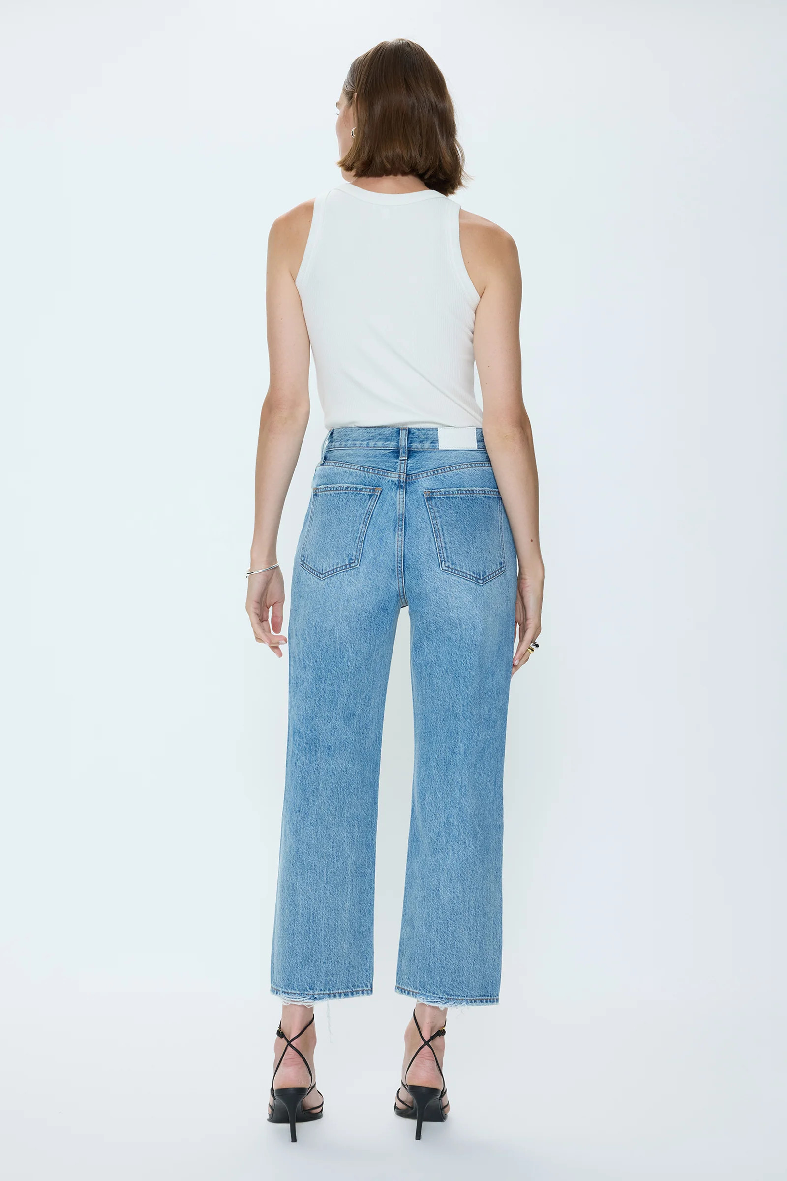 Cassie Crop Super High Rise Straight - Care Free | Pistola Denim