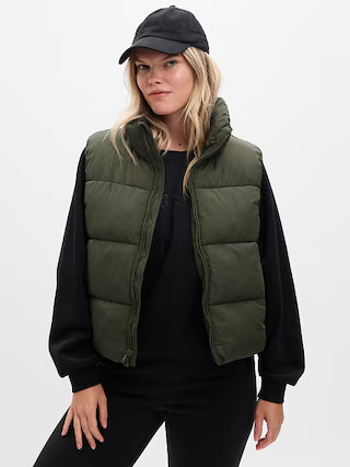 Big Puff Cropped Vest | Gap (US)