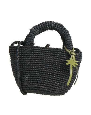 Manebí Woman Handbag Black Size - Natural raffia | YOOX (US)