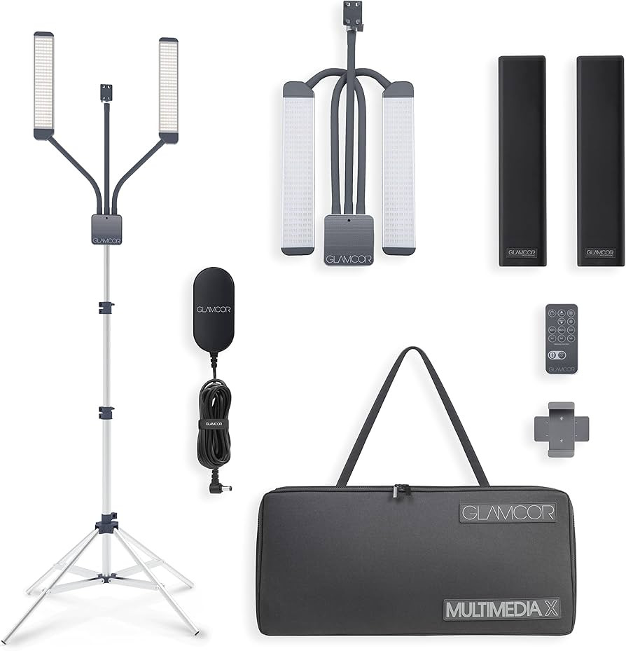 GLAMCOR Multimedia X Portable LED Lighting Kit | remote controlled 2700K - 5600K color temperatur... | Amazon (US)