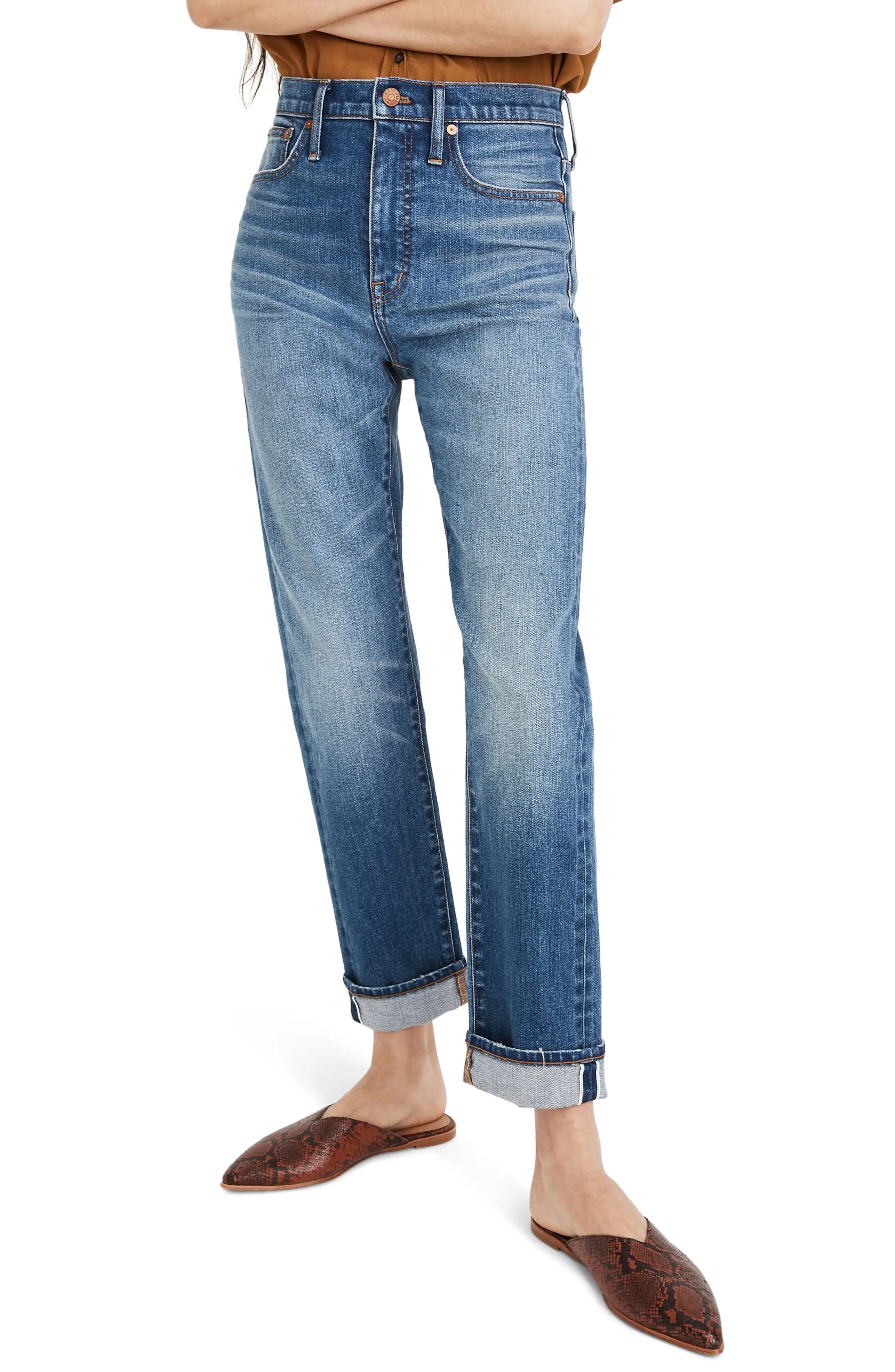 Women's Madewell Selvedge Edition Classic Straight Leg Jeans, Size 30 - Blue | Nordstrom