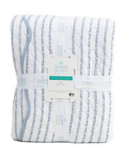 Cotton Reversible Striped Quilt Set | Marshalls