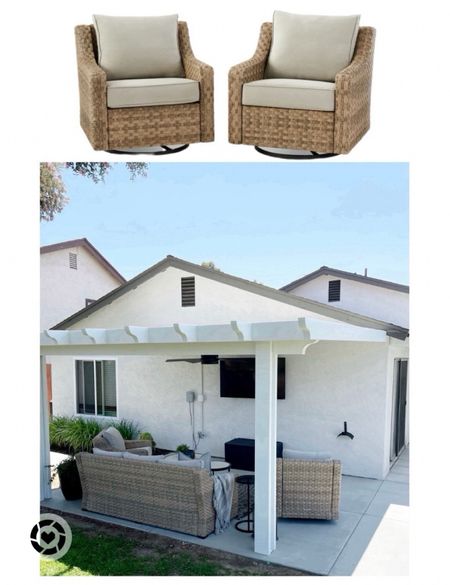 Best patio chairs in my opinion and at a great price!! They are comfortable, swivel and come with covers.  

Better Homes and Garden, Walmart, patio furniture 

#LTKfamily #LTKhome #LTKsalealert