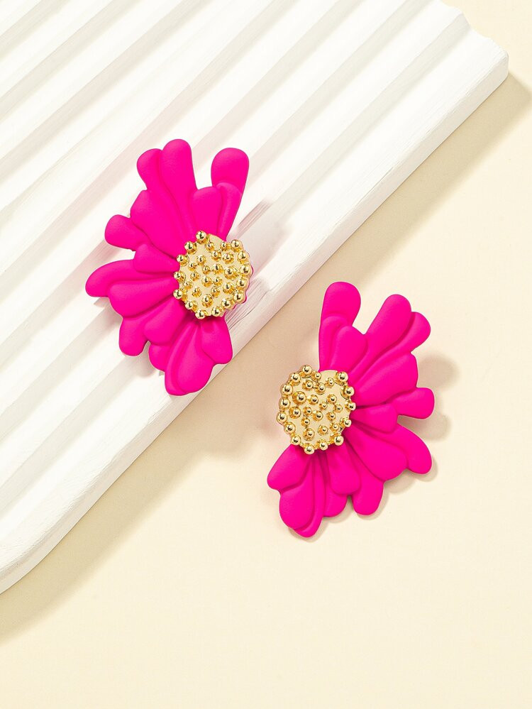 Flower Design Stud Earrings | SHEIN