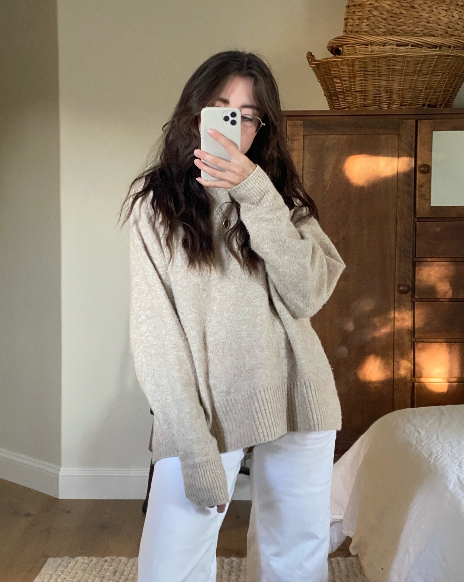 My go-to lately. I thrifted the sweater, originally from H&M, and the bottoms are 3 years old from Everlane. The links provided are a little different but similar!

#LTKfit