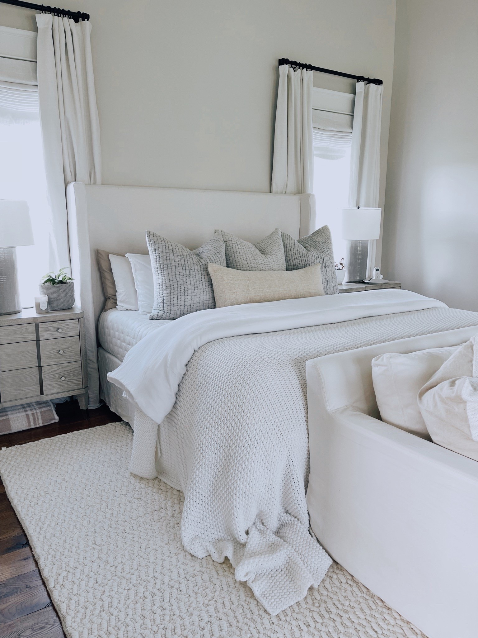 Neutral bedding favorites for a five star hotel bed at home.

#LTKHome