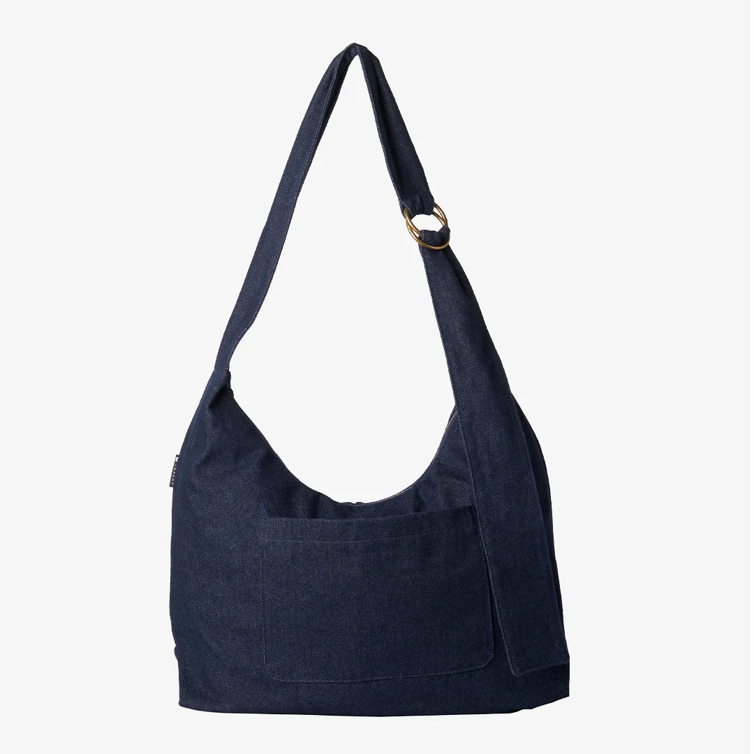 Denim - Large Slouchy Shoulder Bag | Thread Wallets