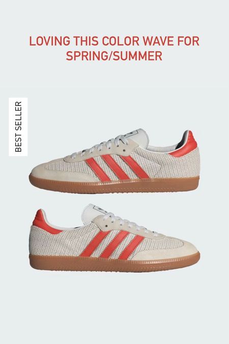 Loving this color way for spring/summer! Grab it while you can! Runs half size too big. 

Adidas Samba, orange sneakers, tan sneakers, spring outfit, spring shoes, gift guide, gifts for her, The Stylizt 



#LTKshoecrush #LTKGiftGuide #LTKfindsunder100