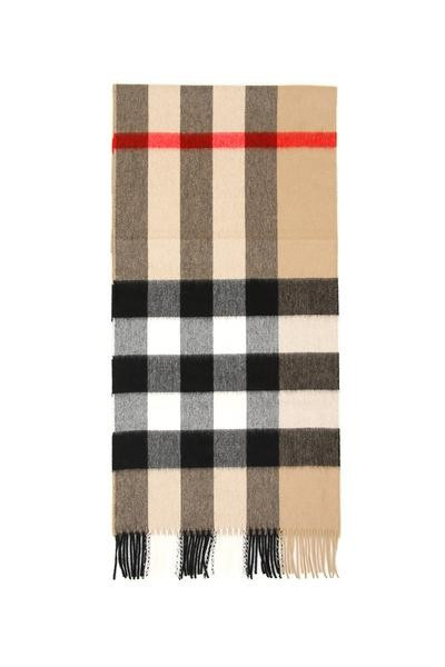 Burberry Check Fringed Scarf | Cettire Global
