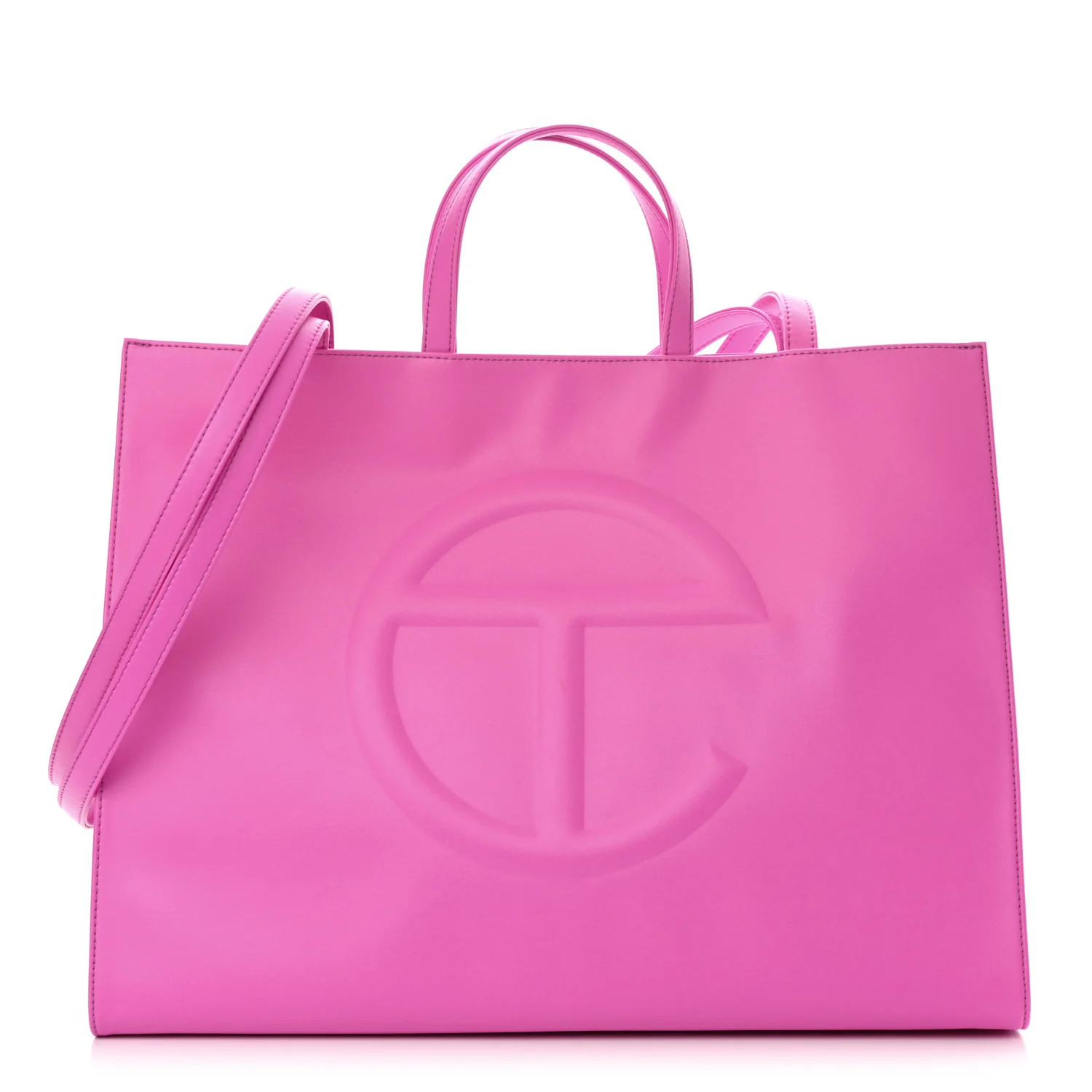 Vegan Leather Large Shopping Bag Azalea | FASHIONPHILE (US)
