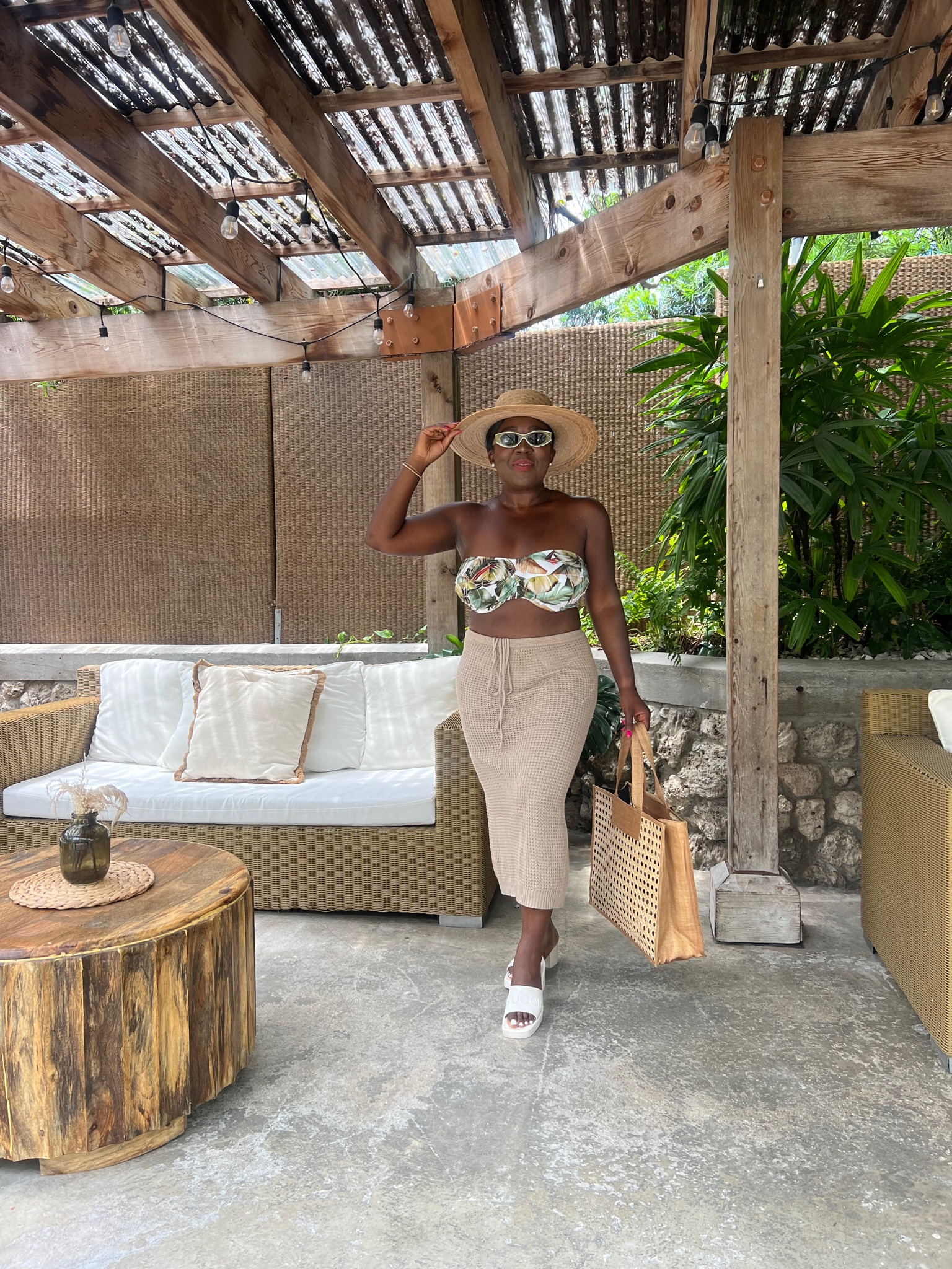 If anyone needs me I’ll be by the pool! Decided to wear my Bare Necessities bikini (best bikini for bigger chested ladies like myself) with my Amazon cover up, some sandal slides, sunglasses, boater hat and tote bag!

#LTKstyletip #LTKswim #LTKtravel