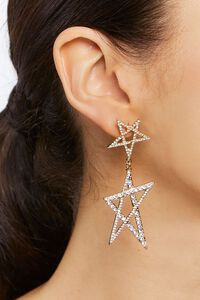 Rhinestone Star Drop Earrings | Forever 21 (US)