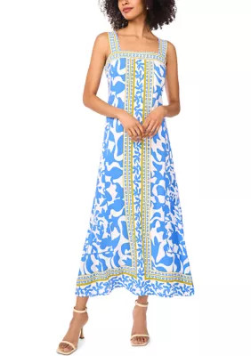 Women's Border Printed Dress | Belk
