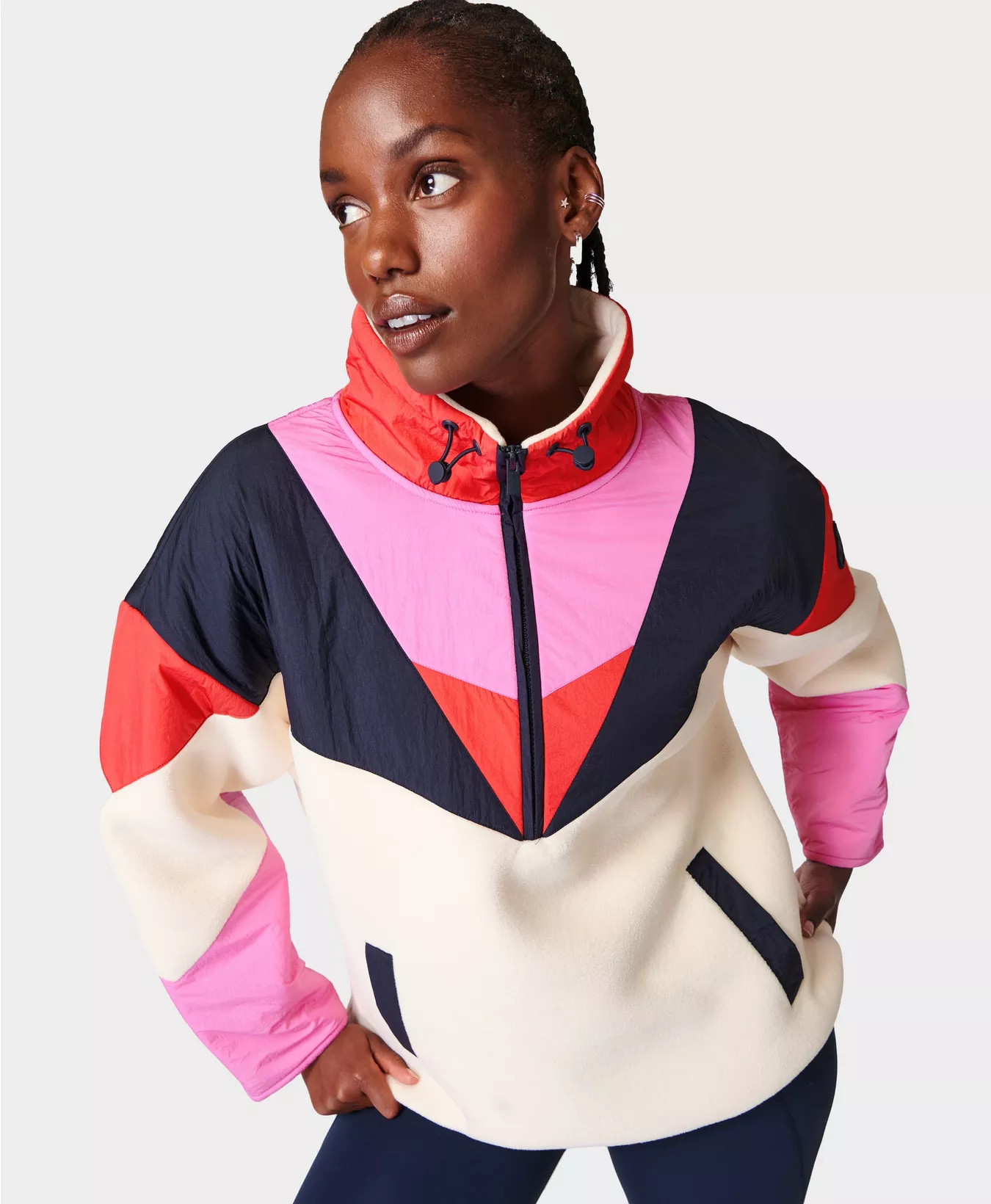 Retrogade Colour Block Half Zip | Sweaty Betty UK