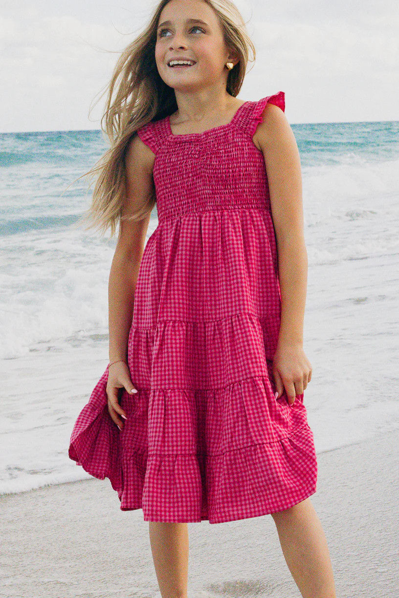 Mini Hailey Dress in Pink Gingham | Ivy City Co