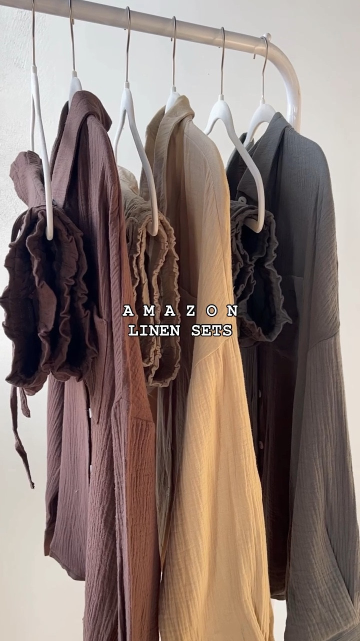 Amazon 2 piece linen button up & shorts outfit sets you NEED in your wardrobe! Perfect for spring + summer but the top can even be transitioned into FALL💕 Capsule wardrobe essentials! (Wearing size SMALL)

#amazonsets #linensets #springfashion #summerfashion #outfitsets #wardrobemusthave #easyoutfits #comfyandcute

#LTKstyletip #LTKVideo #LTKfindsunder50