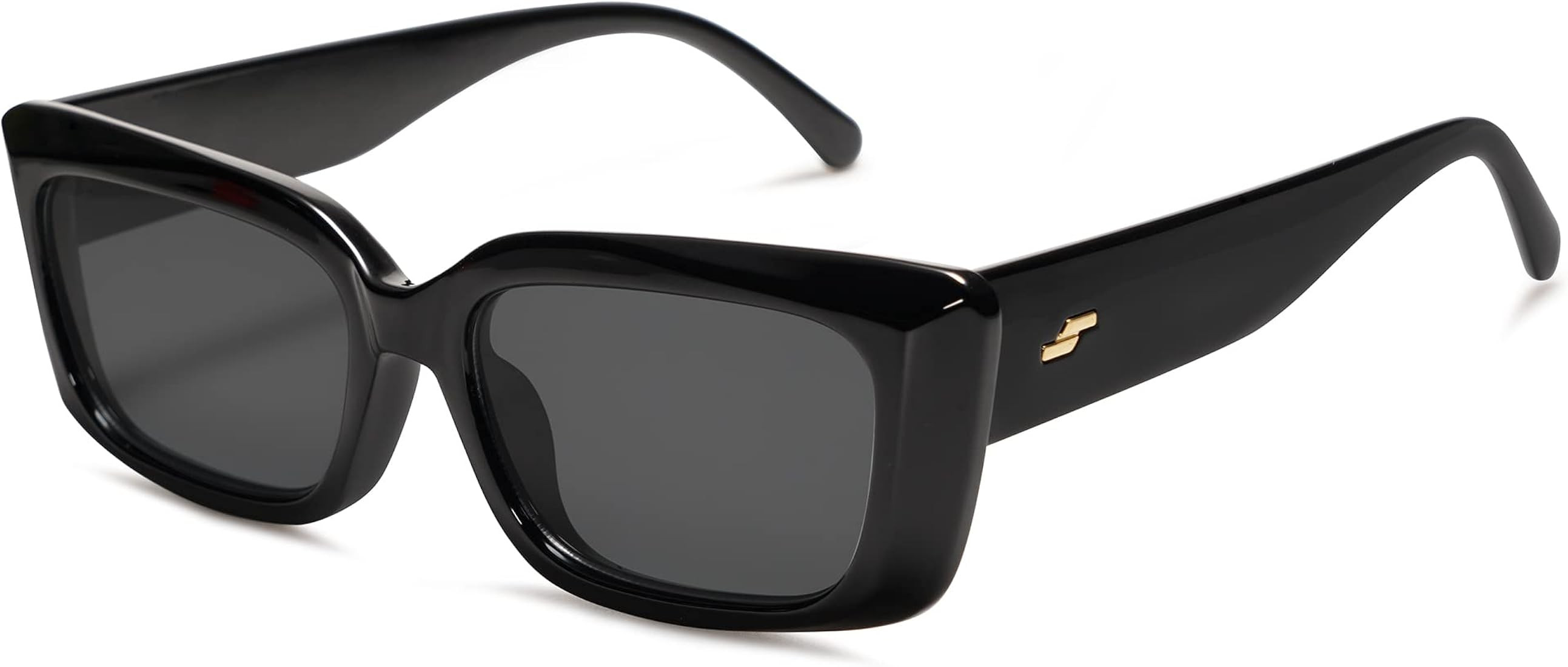 SOJOS Trendy Rectangular Sunglasses Womens Face 90's Retro Shades Sunnies Gafas de sole Chunky An... | Amazon (US)