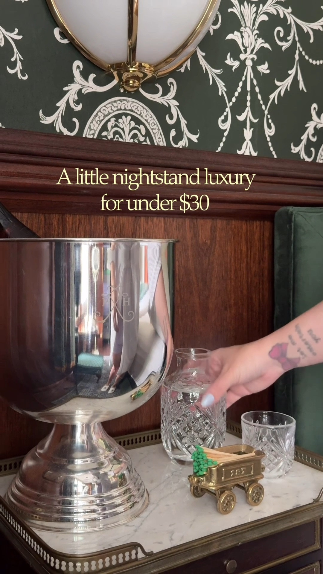 Everyone needs this little bit of nightstand luxury: a bedside carafe!  I love this affordable cut glass one.  Not only does it look chic on your nightstand, but it’s practical too!  #luxuryhome #amazonfinds

#LTKmorningroutine #LTKHome