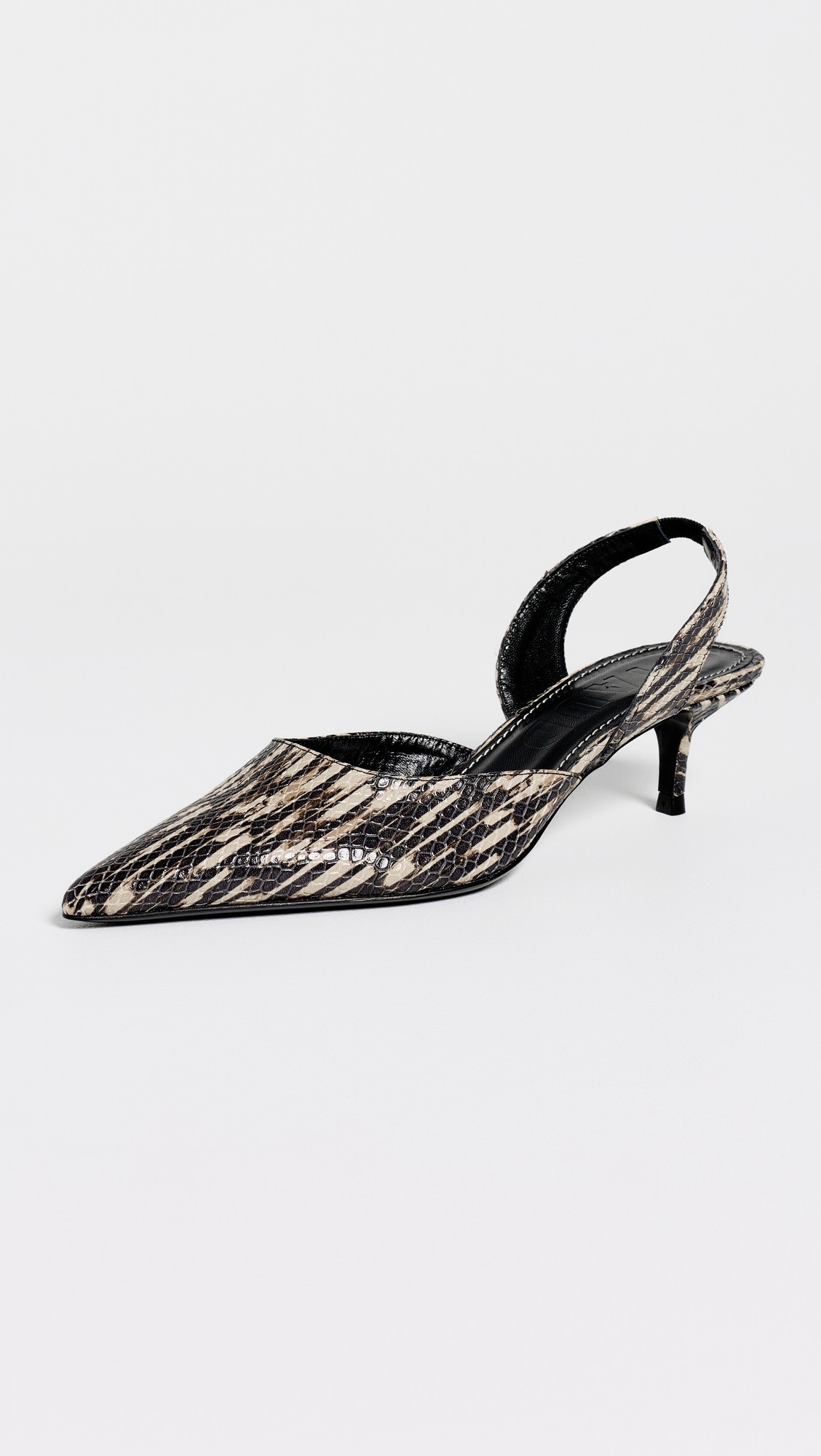 STAUD Sebastian Slingback Heels Porcupine Quill 36.5 | Shopbop