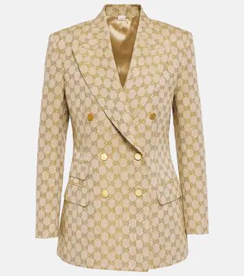 GG jacquard linen-cotton blazer | Mytheresa (INTL)