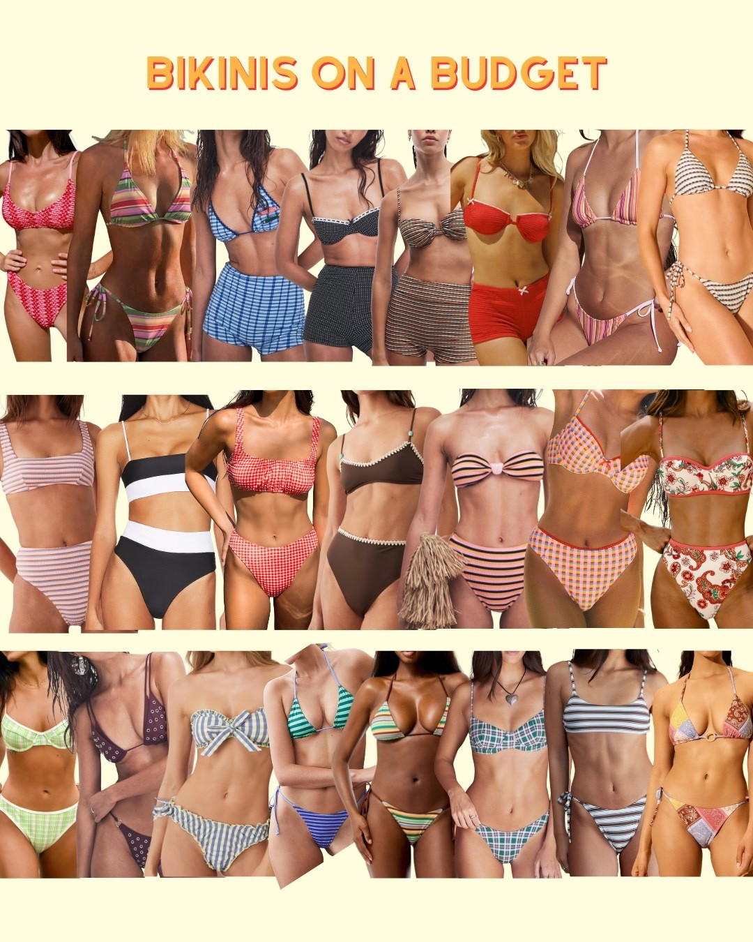 Bikinis that won’t break the bank!

#LTKSeasonal #LTKSwim #LTKootd