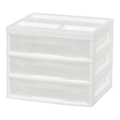 Tabletop Storage Organizer with 3 Removable Trays White - Brightroom™ | Target