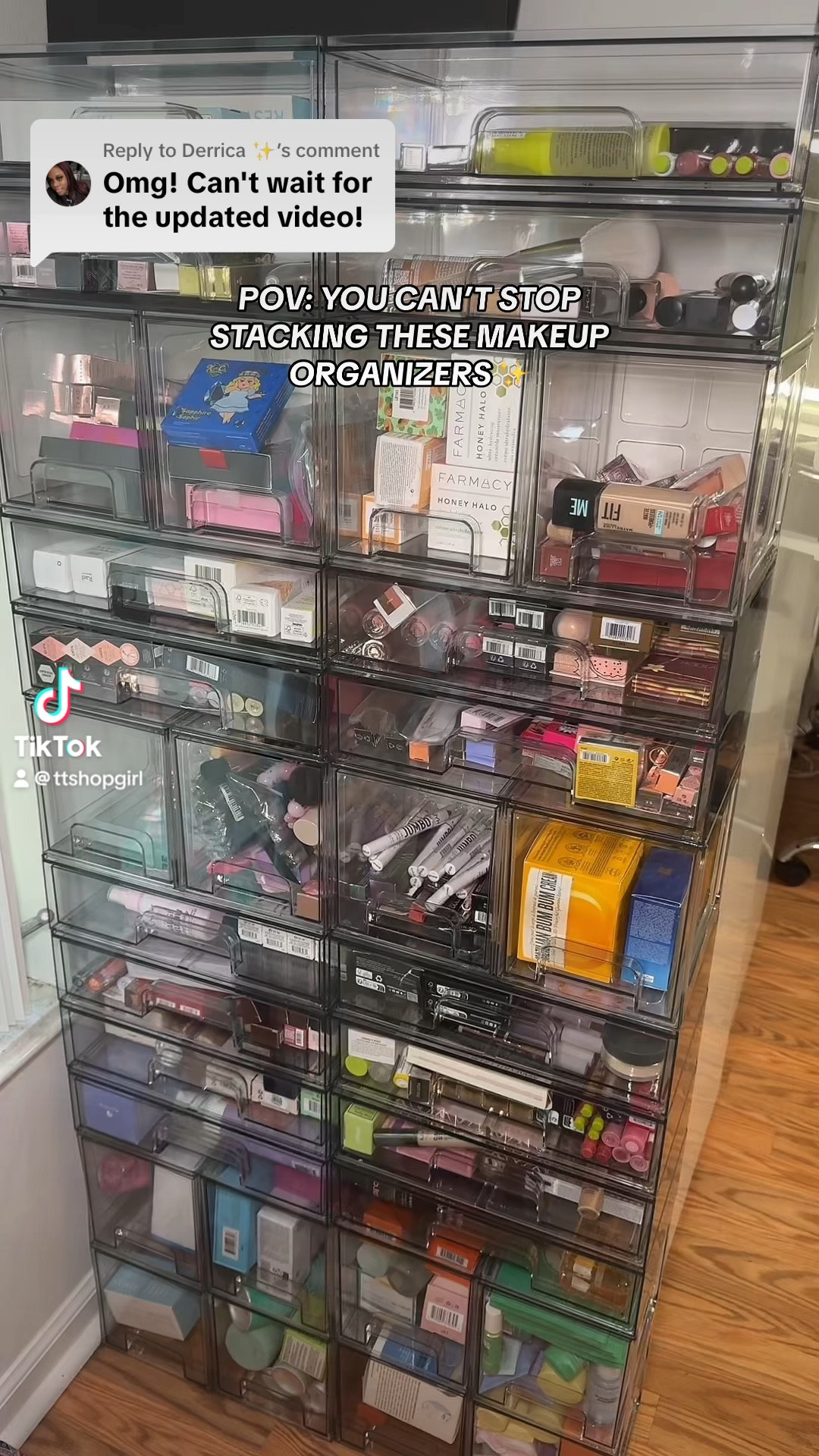 The perfect stackable organizers for makeup storage! 🙌🏻✨💕 These are extremely useful, great quality, and convenient for home organizing 🫶🏻 #makeup #organization #organize #organizedhome #homeorganization #organizing #makeupstorage #stackableorganizers 

#LTKHome #LTKBeauty #LTKWatchNow