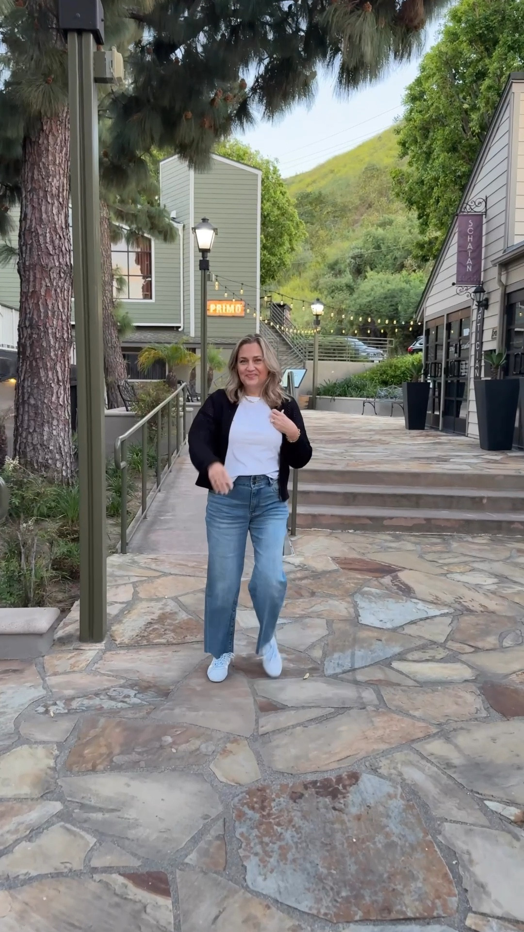 Loving my new, comfortable jeans, adorable mesh bomber, and blue sneakers for spring! ￼

#LTKdayinmylife #LTKootd #LTKOver40