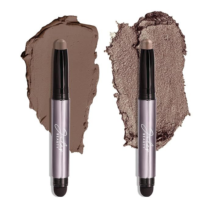 Julep Eyeshadow 101 Crème to Powder Waterproof Eyeshadow Stick Duo, Taupe Shimmer and Stone | Amazon (US)