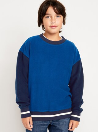 Oversized Long-Sleeve Crew-Neck Sweatshirt for Boys | Old Navy (US)
