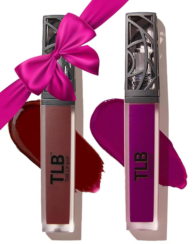 The Lip Bar - Nonstop Liquid Matte Lipstick Mini 2-Pack, Rebel (Deep Burgundy) + Prima Donna (Fus... | Amazon (US)