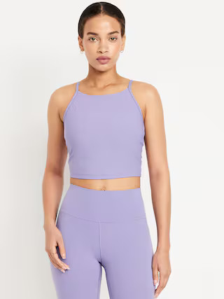 Light Support StudioSmooth Longline Sports Bra | Old Navy (US)