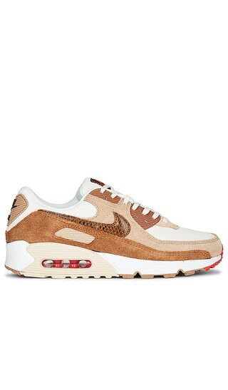 Air Max 90 Sneaker in Pale Ivory, Picante Red, & Summit White | Revolve Clothing (Global)