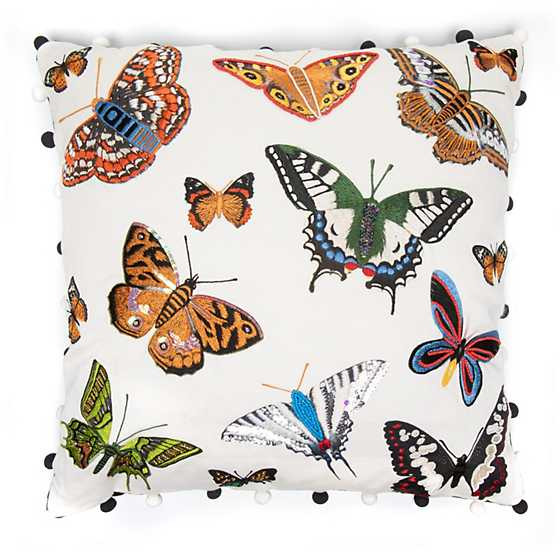 Butterfly Garden Pillow | MacKenzie-Childs