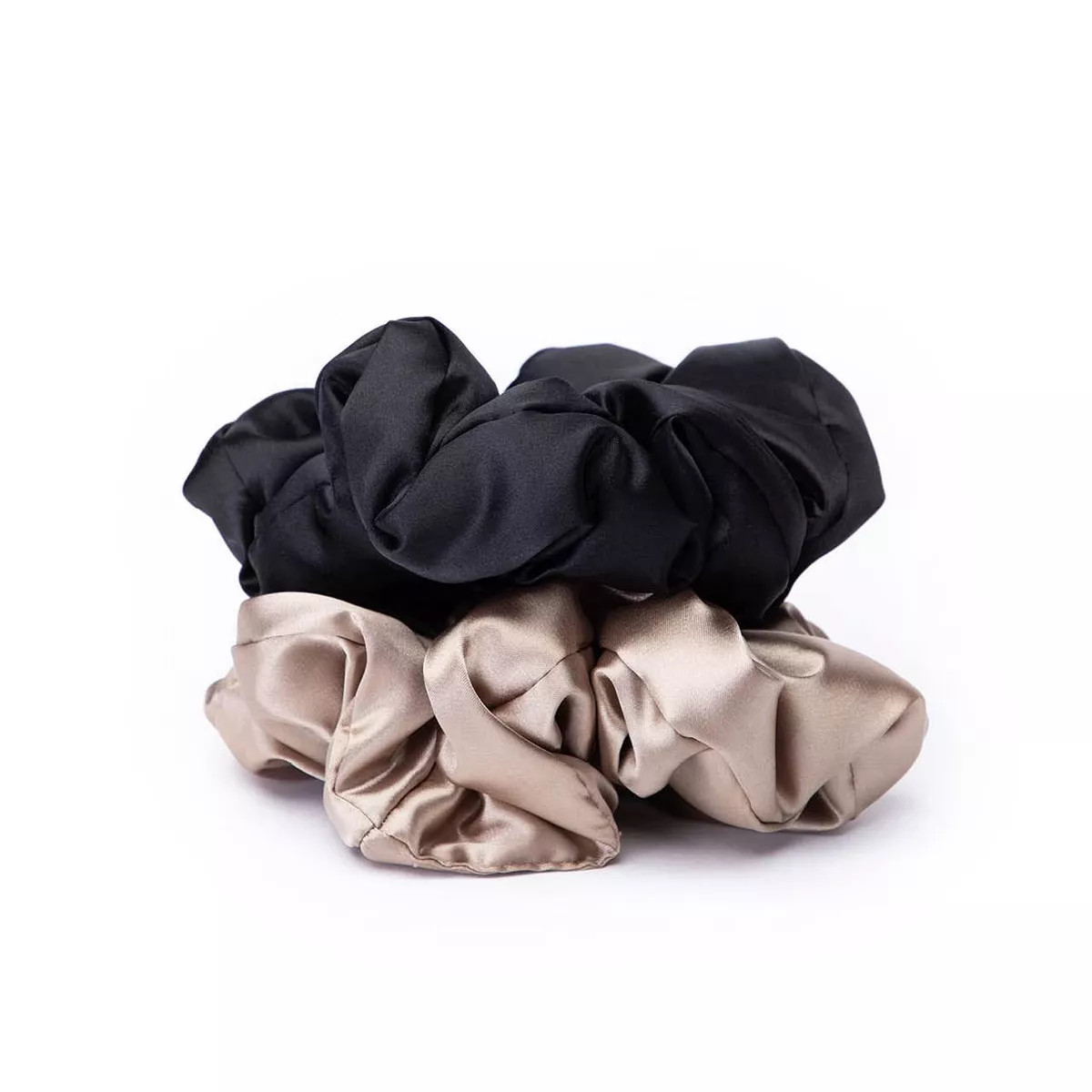Kitsch Satin Sleep Pillow Scrunchies - Black/Gold | Target