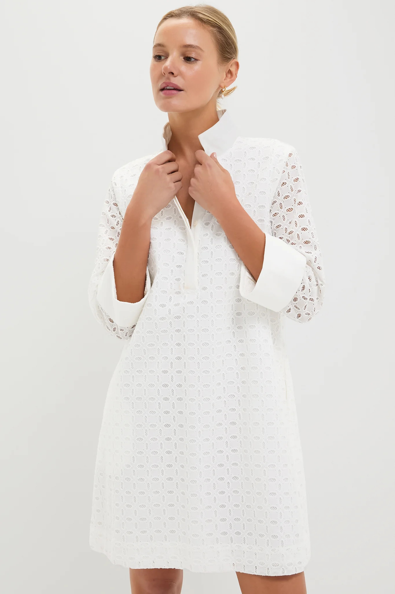 White Eyelet Megan Dress | Tuckernuck (US)