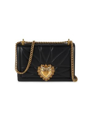 Dolce&Gabbana Leather Chain Shoulder Bag on SALE | Saks OFF 5TH | Saks Fifth Avenue OFF 5TH
