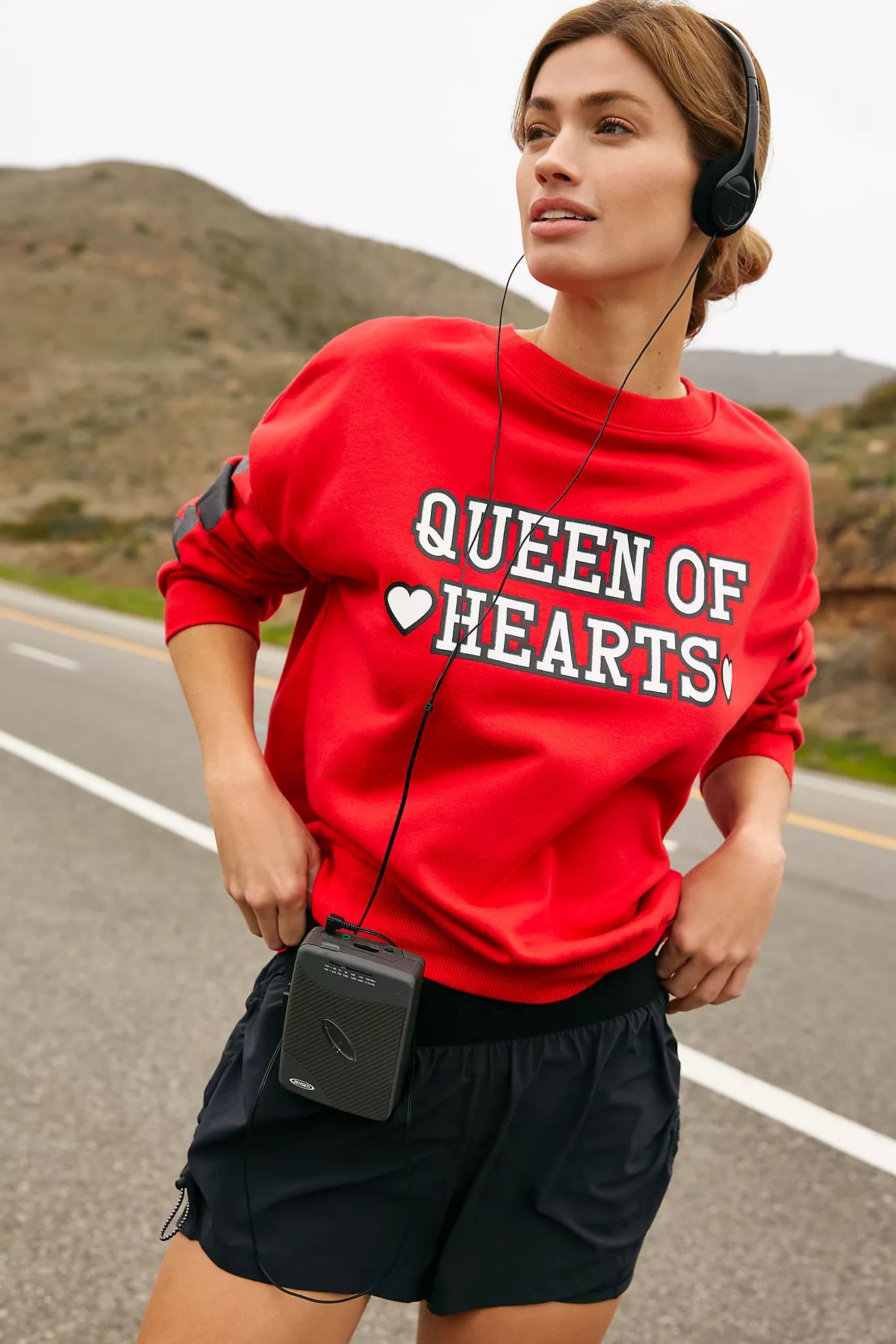 Beach Riot Queen of Hearts Sweatshirt | Anthropologie (US)