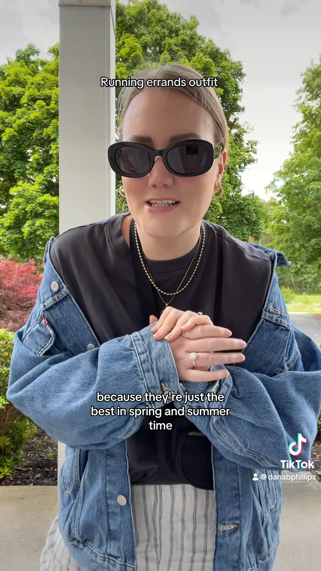 Love these linen pants so much! Oversized denim Levi’s jacket, oval black sunglasses, black crossbody bag, striped linen pants. Easy summer outfit inspo, mom summer style  

#LTKSeasonal #LTKFindsUnder100 #LTKStyleTip