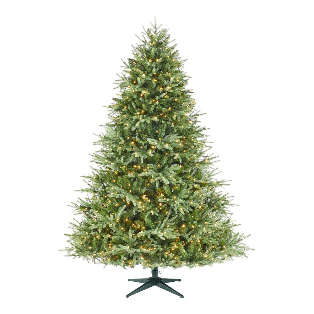 Home Decorators Collection 7.5 ft Carriage Fraser Fir LED Pre-Lit Artificial Christmas Tree with ... | The Home Depot